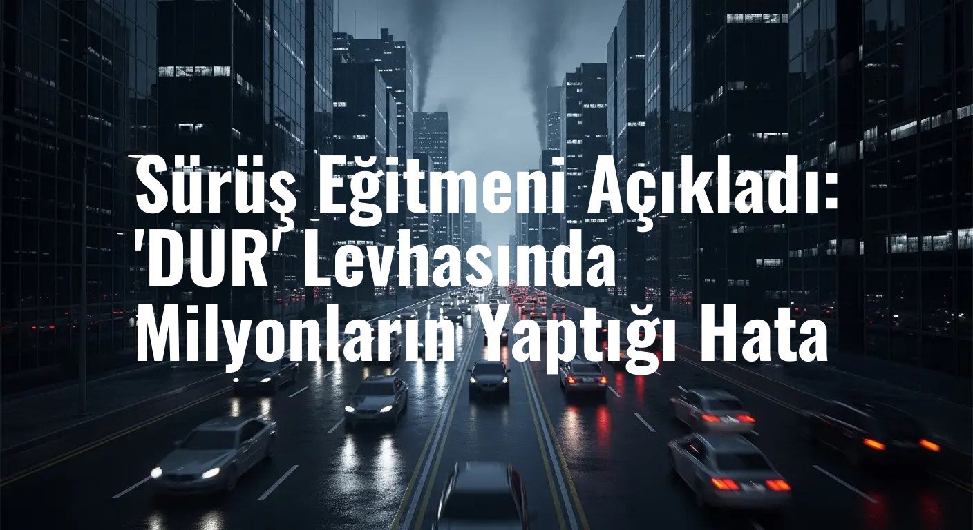 Sürüş Eğitmeni Açıkladı: 'DUR' Levhasında Milyonların Yaptığı Hata