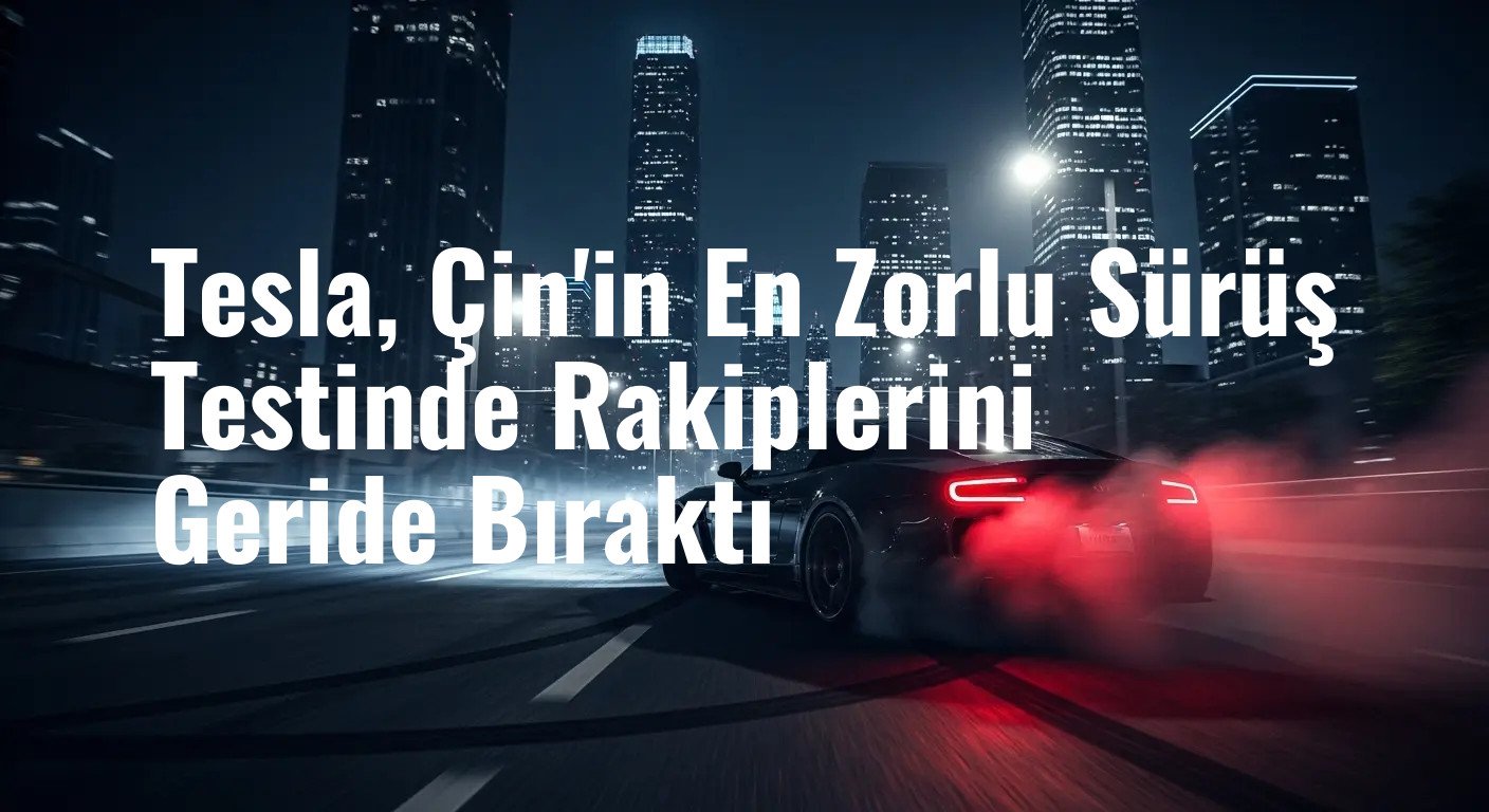 Tesla, Çin'in En Zorlu Sürüş Testinde Rakiplerini Geride Bıraktı