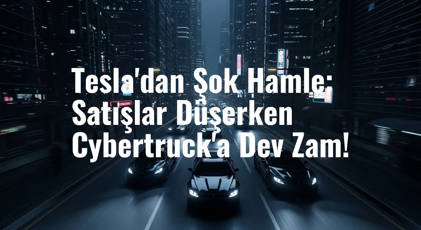 Tesla'dan Şok Hamle: Satışlar Düşerken Cybertruck'a Dev Zam!