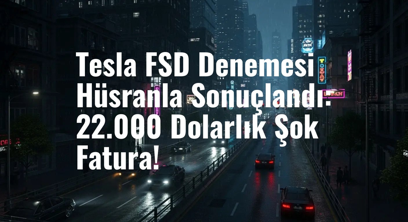 Tesla FSD Denemesi Hüsranla Sonuçlandı: 22.000 Dolarlık Şok Fatura!
