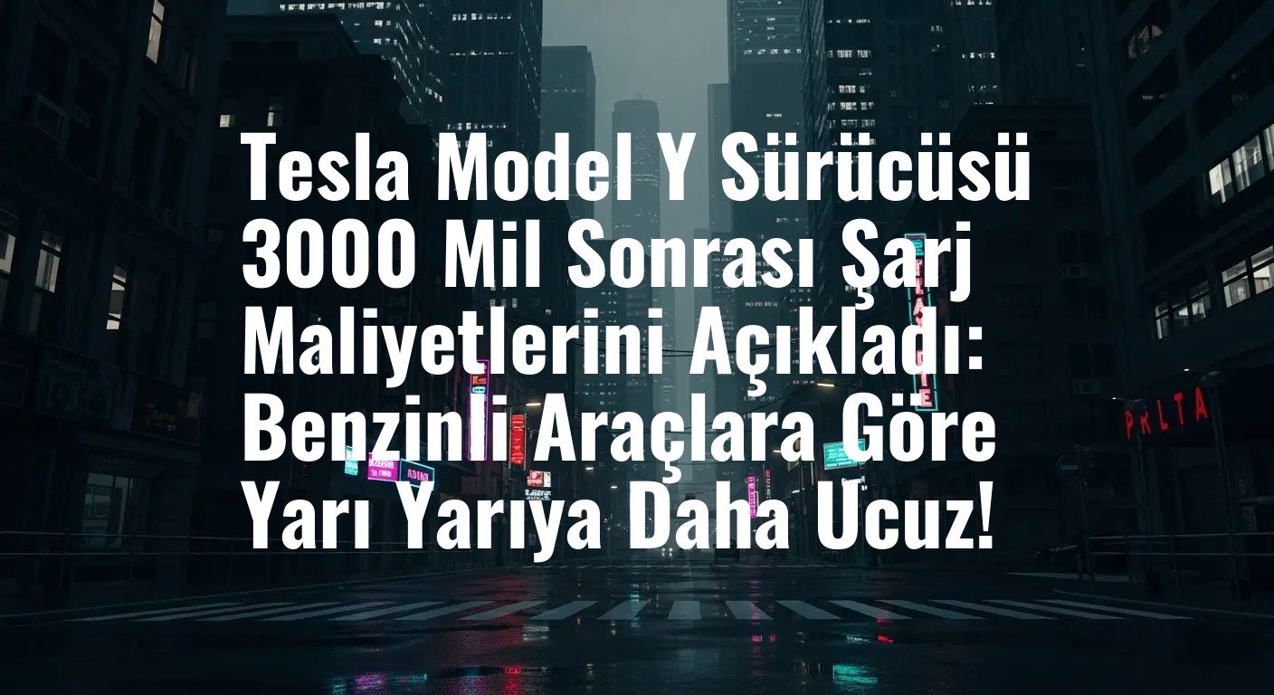 Tesla Model Y Sürücüsü 3000 Mil Sonrası Şarj Maliyetlerini Açıkladı: Benzinli Araçlara Göre Yarı Yarıya Daha Ucuz!