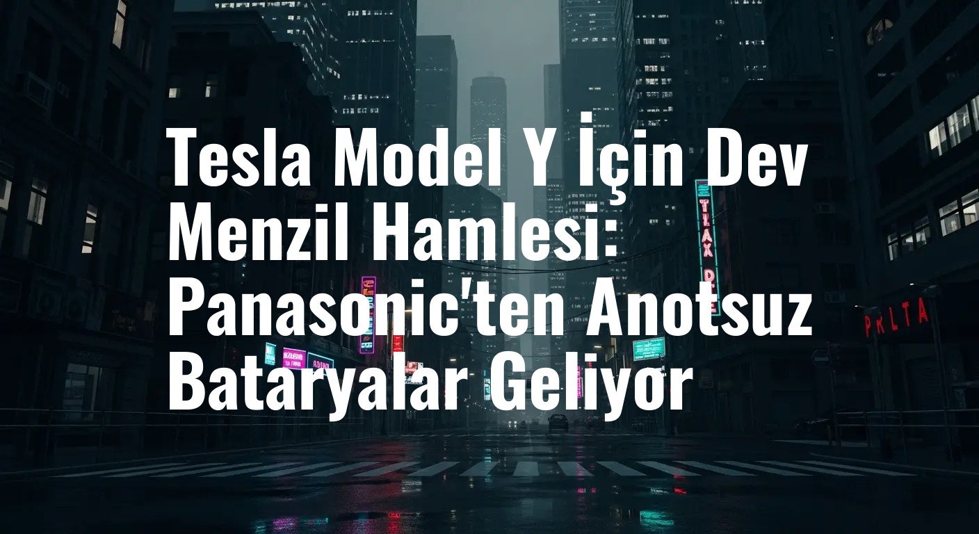 Tesla Model Y İçin Dev Menzil Hamlesi: Panasonic'ten Anotsuz Bataryalar Geliyor