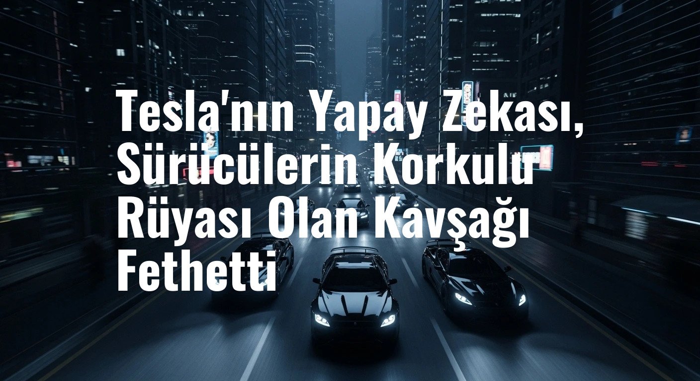 Tesla'nın Yapay Zekası, Sürücülerin Korkulu Rüyası Olan Kavşağı Fethetti