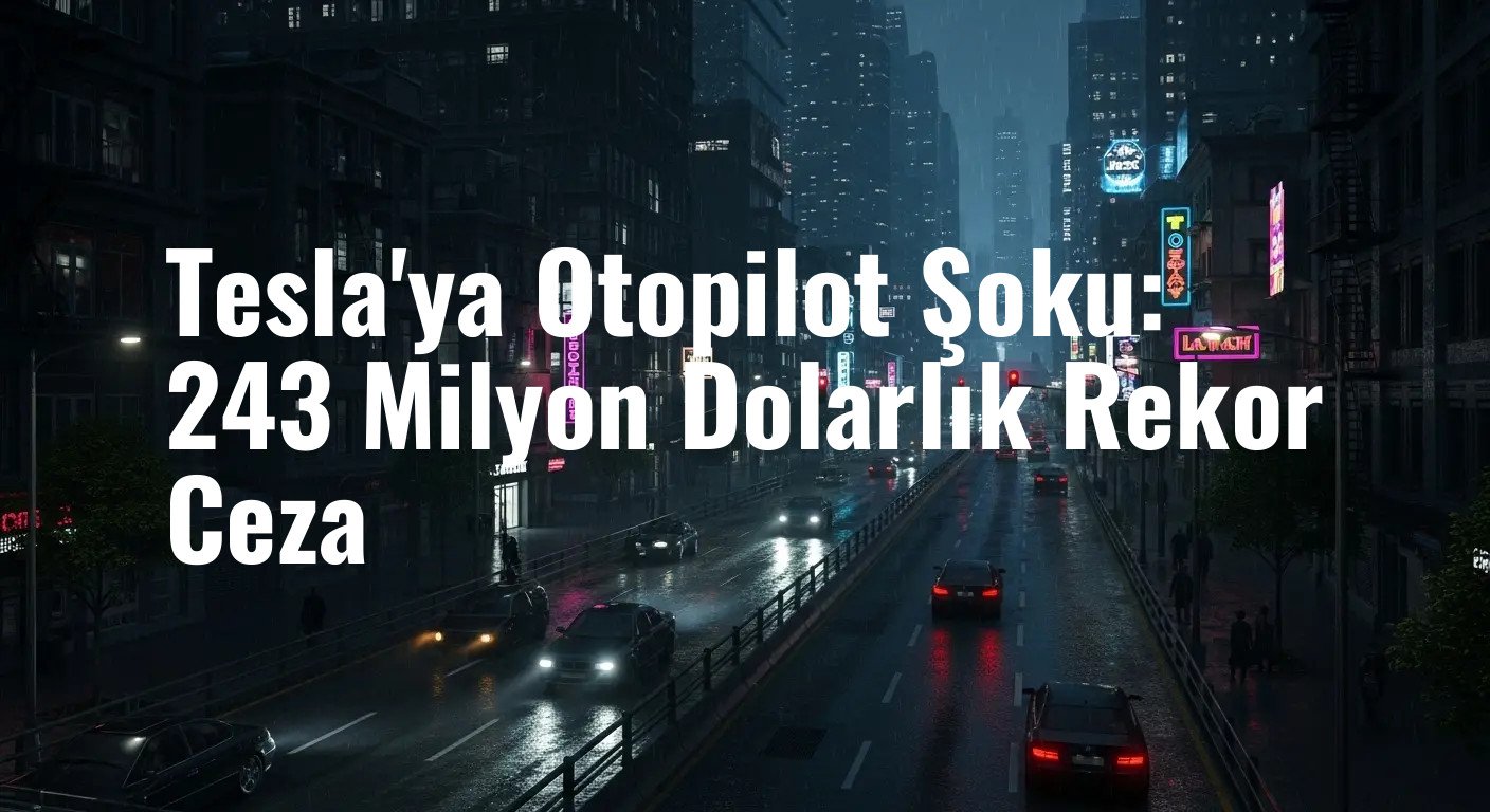 Tesla'ya Otopilot Şoku: 243 Milyon Dolarlık Rekor Ceza