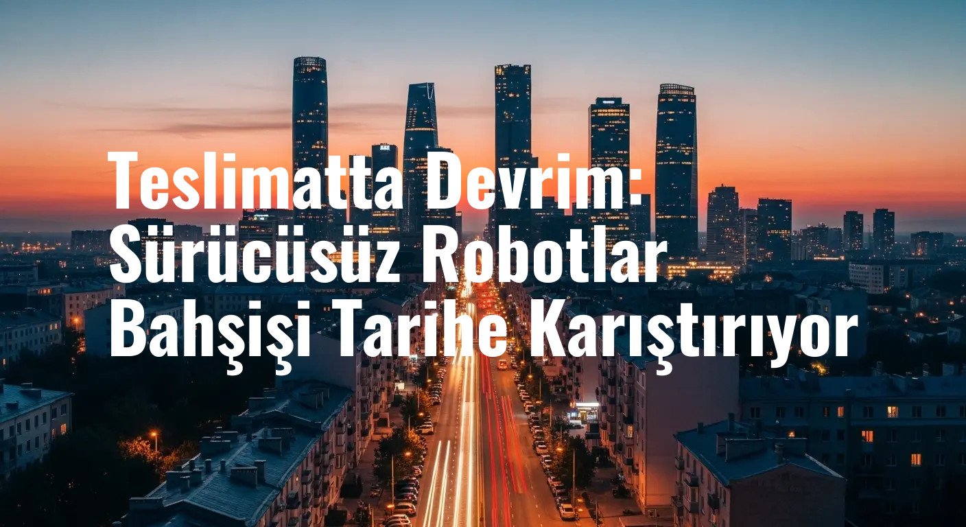 Bahşiş ve Ek Ücretlere Son: Otonom Teslimat Robotu RM5 Sektörü Değiştiriyor