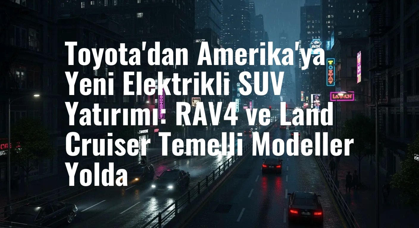 Toyota, ABD'de Üretilecek Yeni Elektrikli RAV4 ve Land Cruiser Modelleriyle Elektrikli Araç Pazarında Güçleniyor