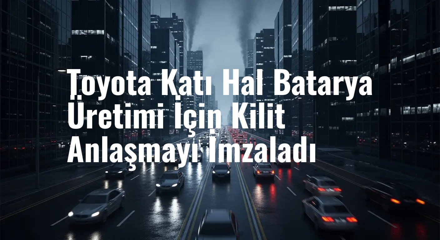 Toyota Katı Hal Batarya Üretimi İçin Kilit Anlaşmayı İmzaladı