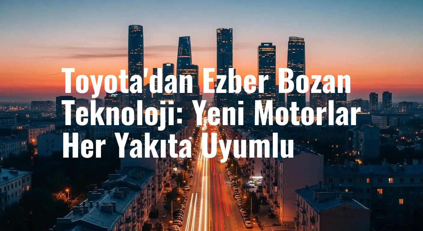 Toyota'dan Ezber Bozan Teknoloji: Yeni Motorlar Her Yakıta Uyumlu