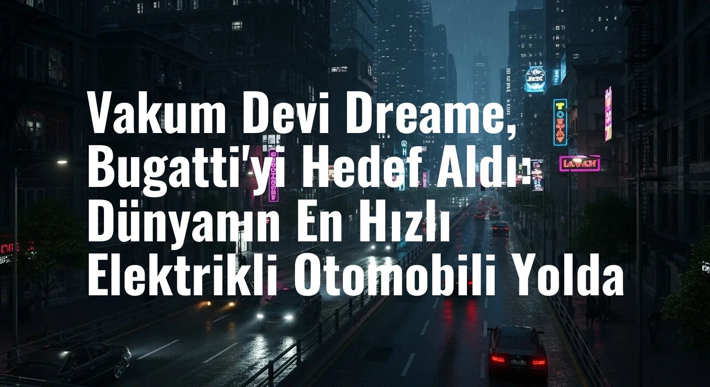 Vakum Üreticisi Dreame Teknoloji, Bugatti'yi Gözüne Kestirdi: 2027 Hedefi Dünyanın En Hızlı Elektrikli Otomobili