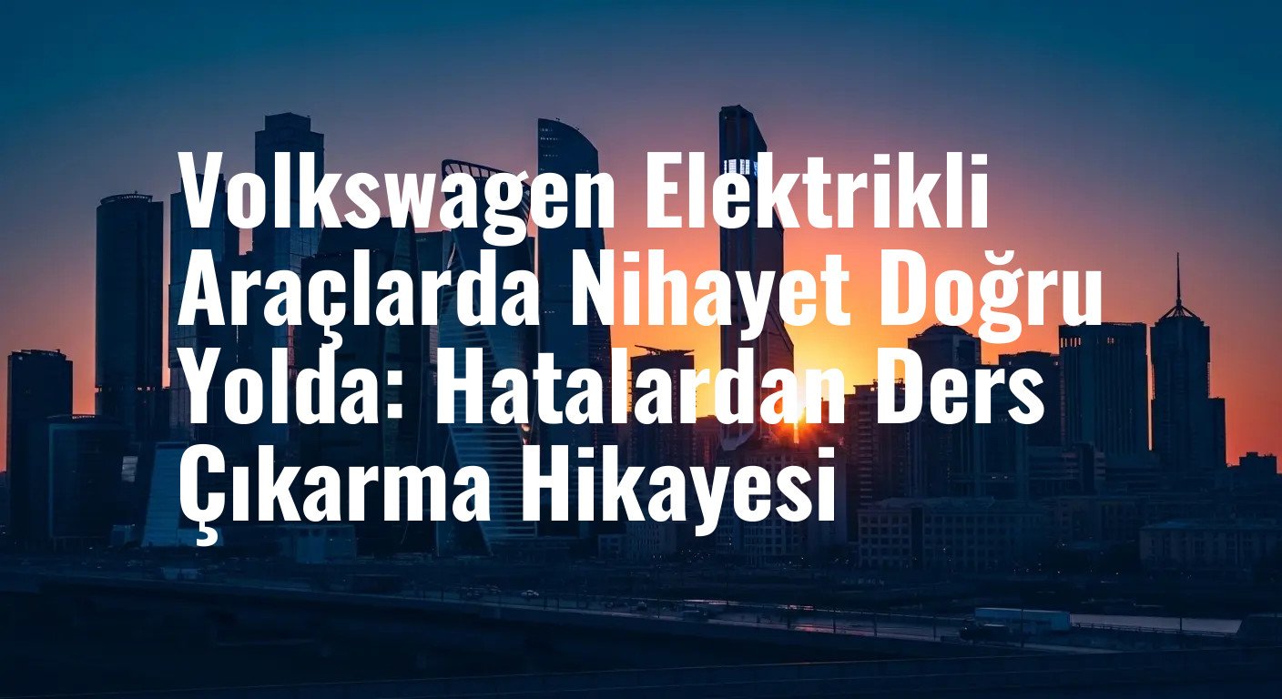 Volkswagen'in Elektrikli Devrim Yolculuğu: Yanılgılardan Alçakgönüllülüğe Geçiş