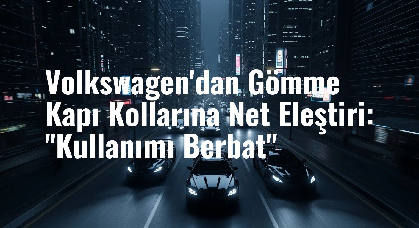 Volkswagen'dan Gömme Kapı Kollarına Net Eleştiri: "Kullanımı Berbat"
