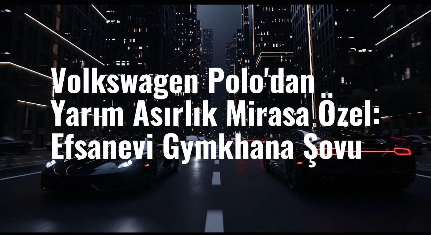 Volkswagen Polo'dan Yarım Asırlık Mirasa Özel: Efsanevi Gymkhana Şovu