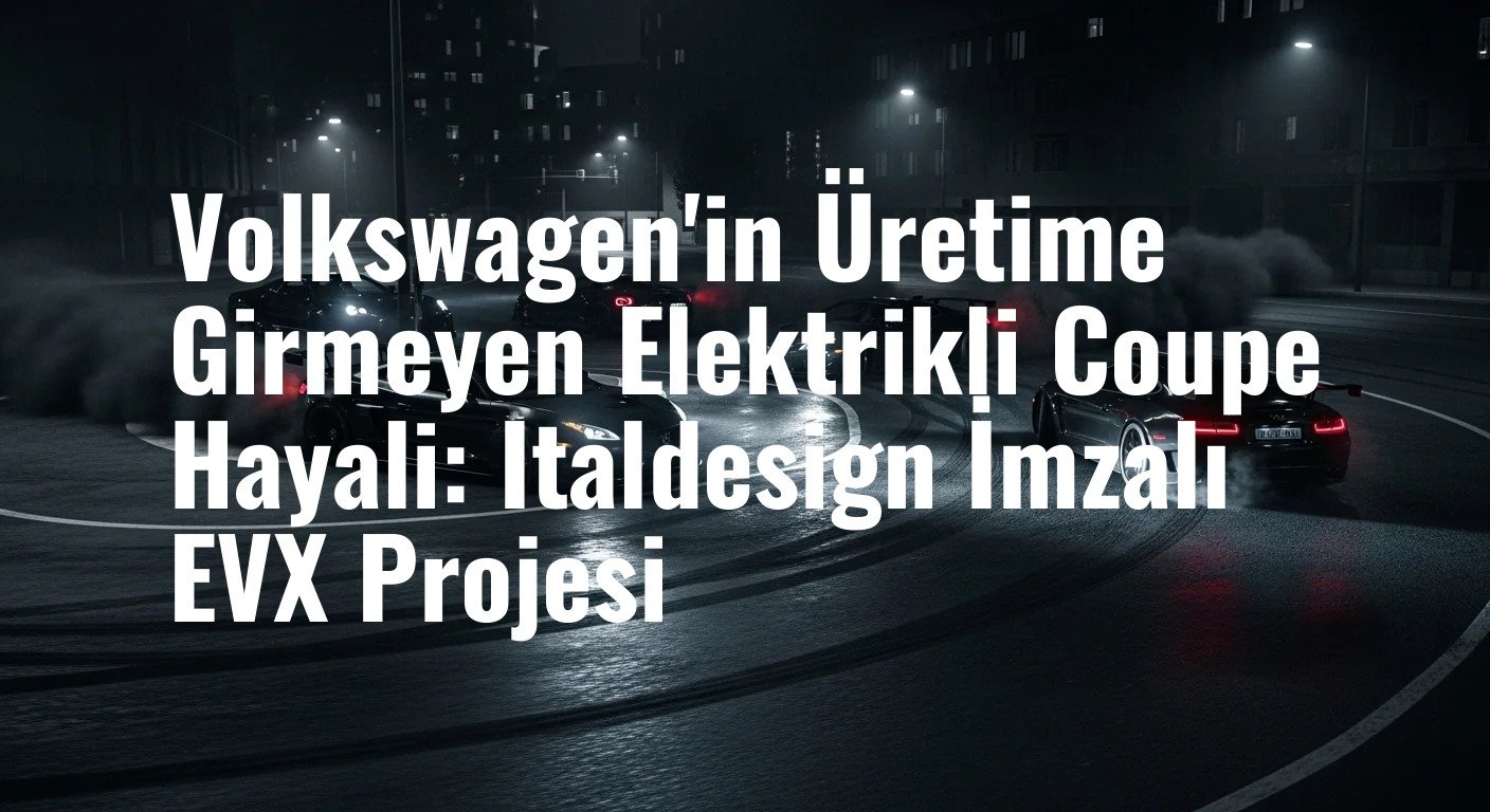 Volkswagen'in Italdesign İmzalı Elektrikli EVX Coupe Tasarımı: Üretimi Olmayacak Bir Hayal mi?
