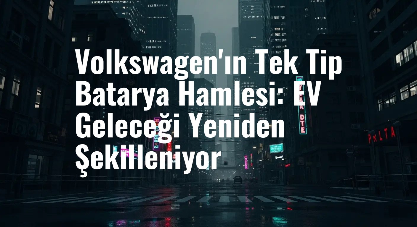 Volkswagen'ın Tek Tip Batarya Hamlesi: EV Geleceği Yeniden Şekilleniyor