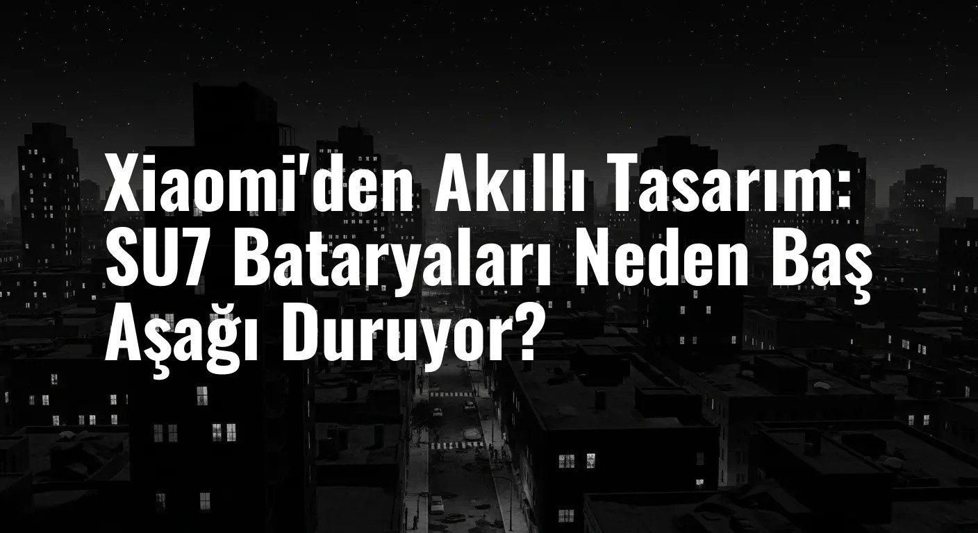 Xiaomi'nin Devrimci Batarya Tasarımı: SU7'de Hücreler Neden Baş Aşağı Monte Edildi?