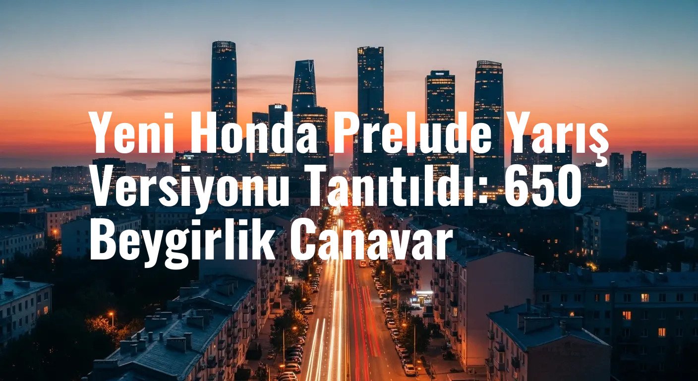Yeni Honda Prelude Yarış Versiyonu Tanıtıldı: 650 Beygirlik Canavar