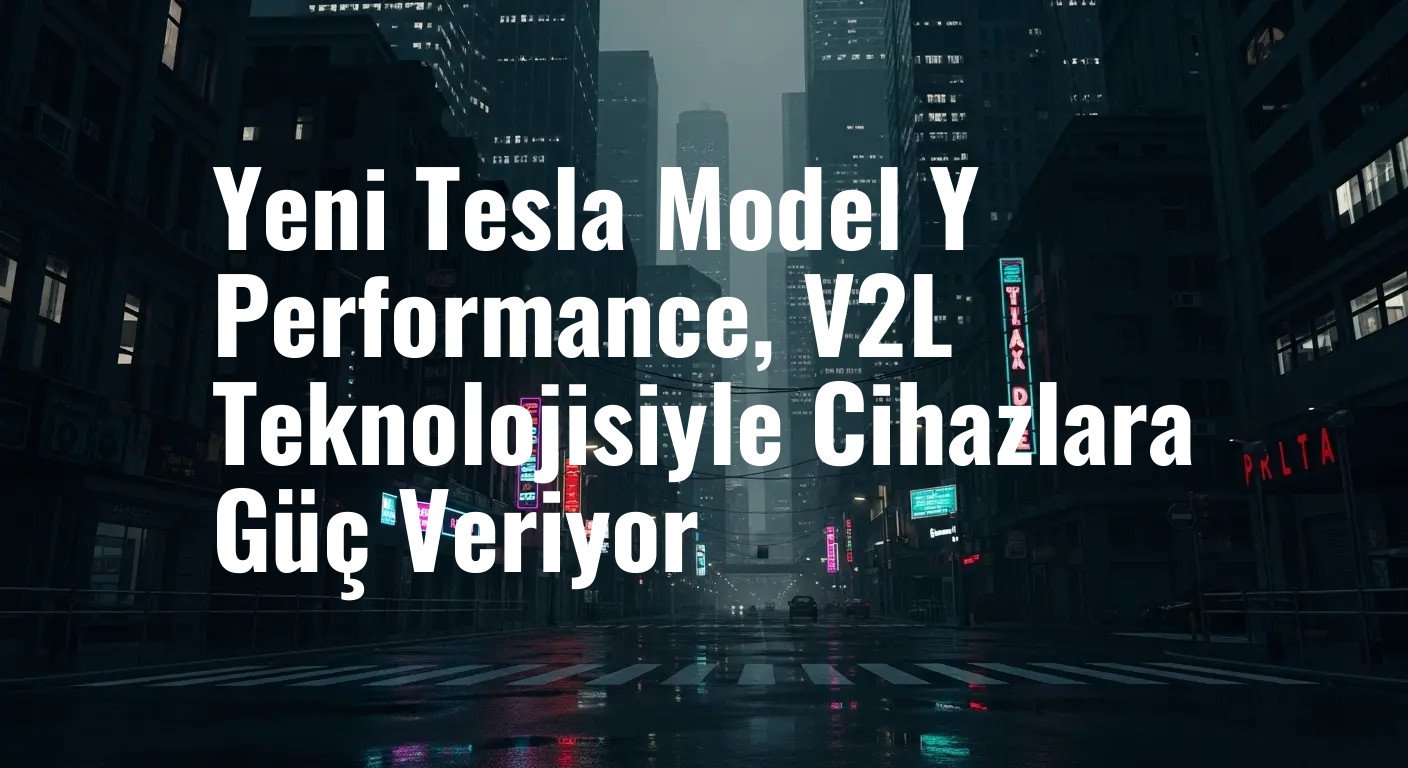 Yeni Tesla Model Y Performance, V2L Teknolojisiyle Cihazlara Güç Veriyor