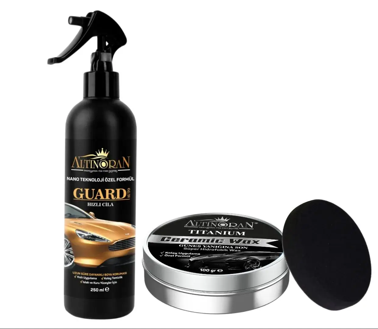 Altınoran Guard auto hızlı cila + Altınoran Titanium Seramik Wax