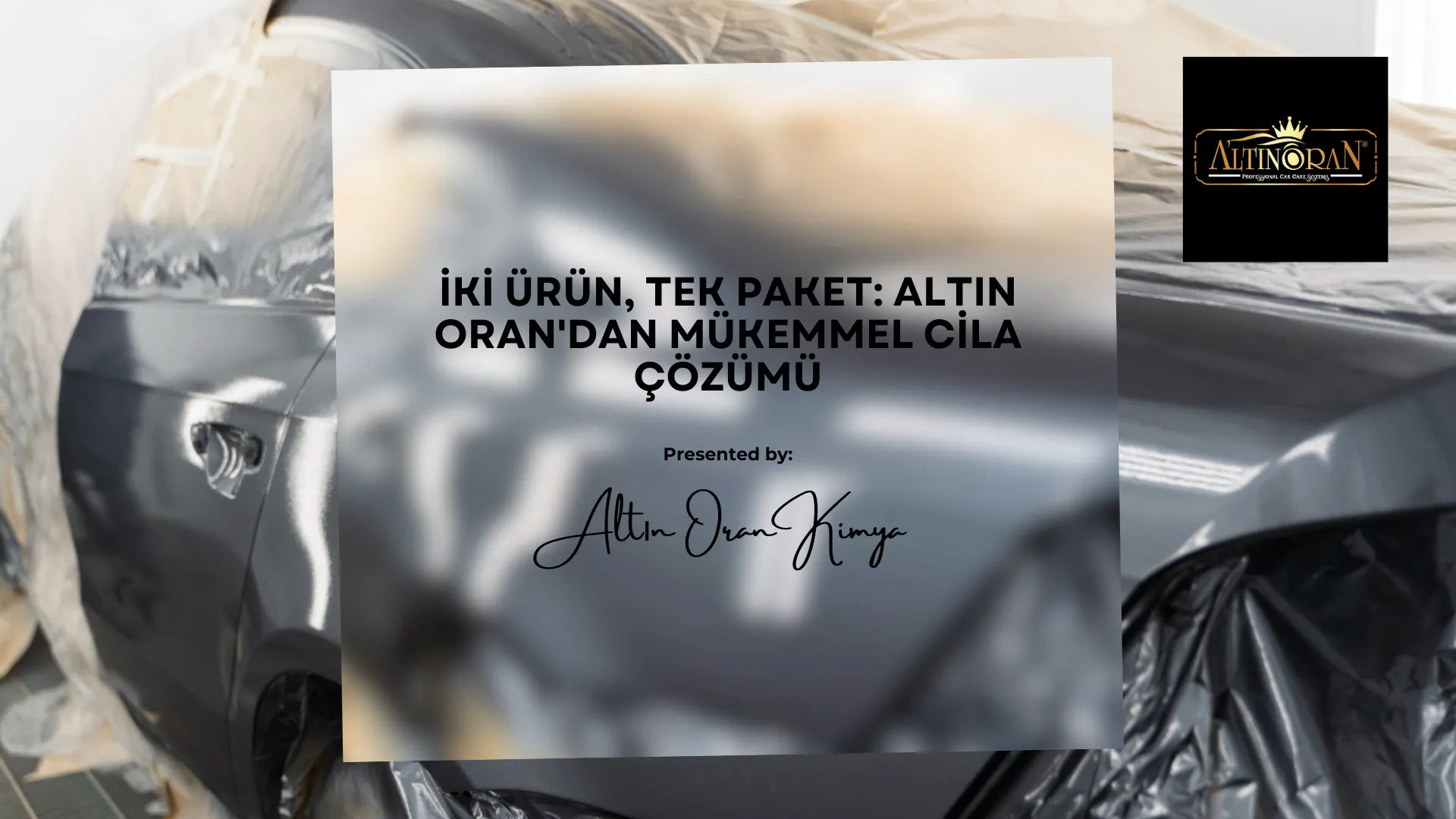 Altın Oran Sio3 Pro Carnauba Wax ve Guard Auto Hızlı Cila ile araç cilası