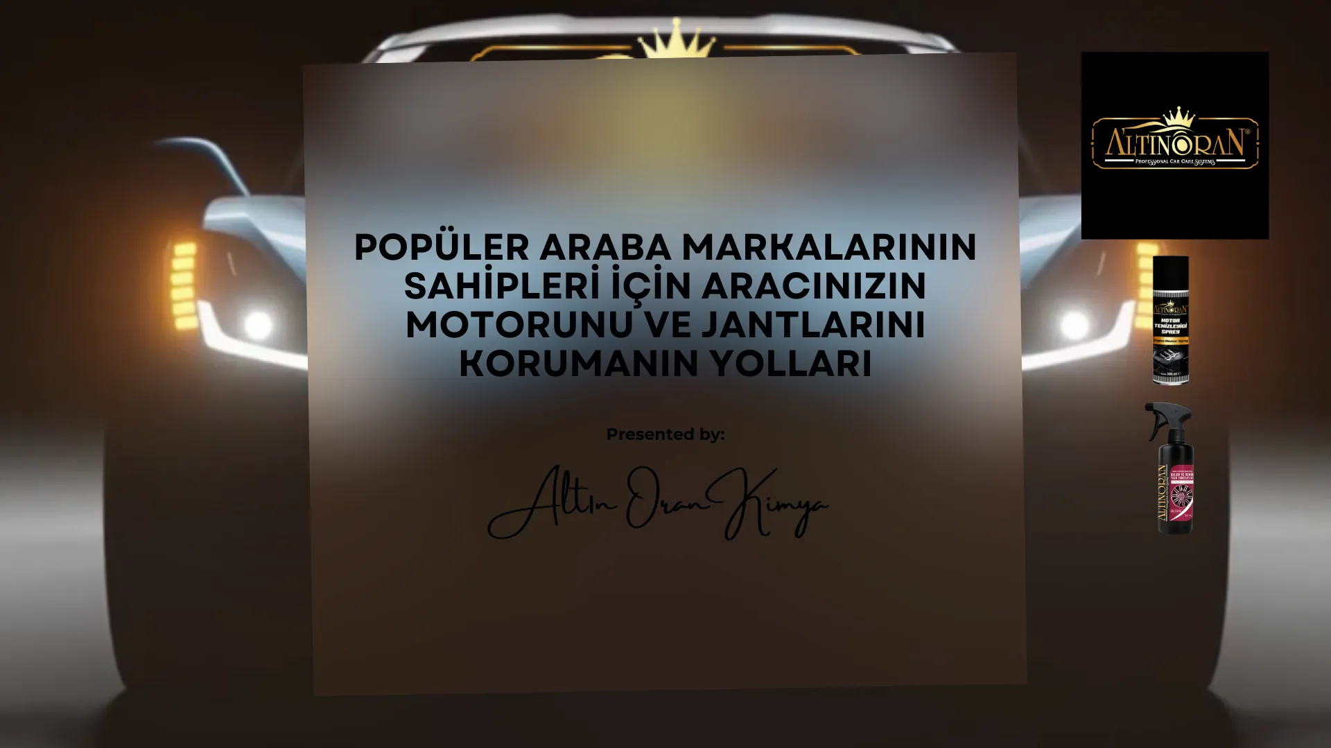 Popüler Araba Markalarının Sahipleri İçin Aracınızın Motorunu ve Jantlarını Korumanın Yolları