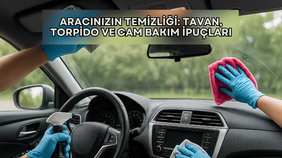 Aracınızın Temizliği: Tavan, Torpido ve Cam Bakım İpuçları