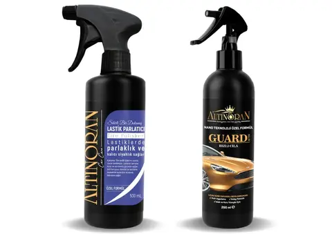 Altınoran Guard Auto Hızlı Cila 250 ML Altınoran Lastik Parlatıcı ve Siyahlaştırıcı 500 ML