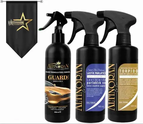 1 Adet Guard Auto Hızlı Cila + 1 Adet Lastik Parlatıcı + 1 Adet Torpido Parlatıcı