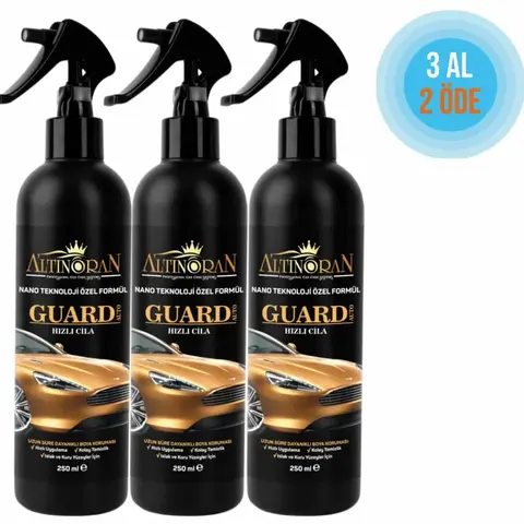 Guard Auto Seramik Katkılı Hızlı Cila 250 ml  3 Adet 