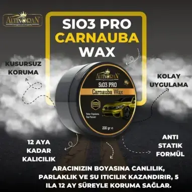Altin Oran Sio3 Pro Carnauba Wax Ceramic Wax Krem Cila 9H 200gr