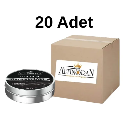 Altınoran Titanium Seramik Wax Krem Cila 100 Gr - 20 Adet Toptan