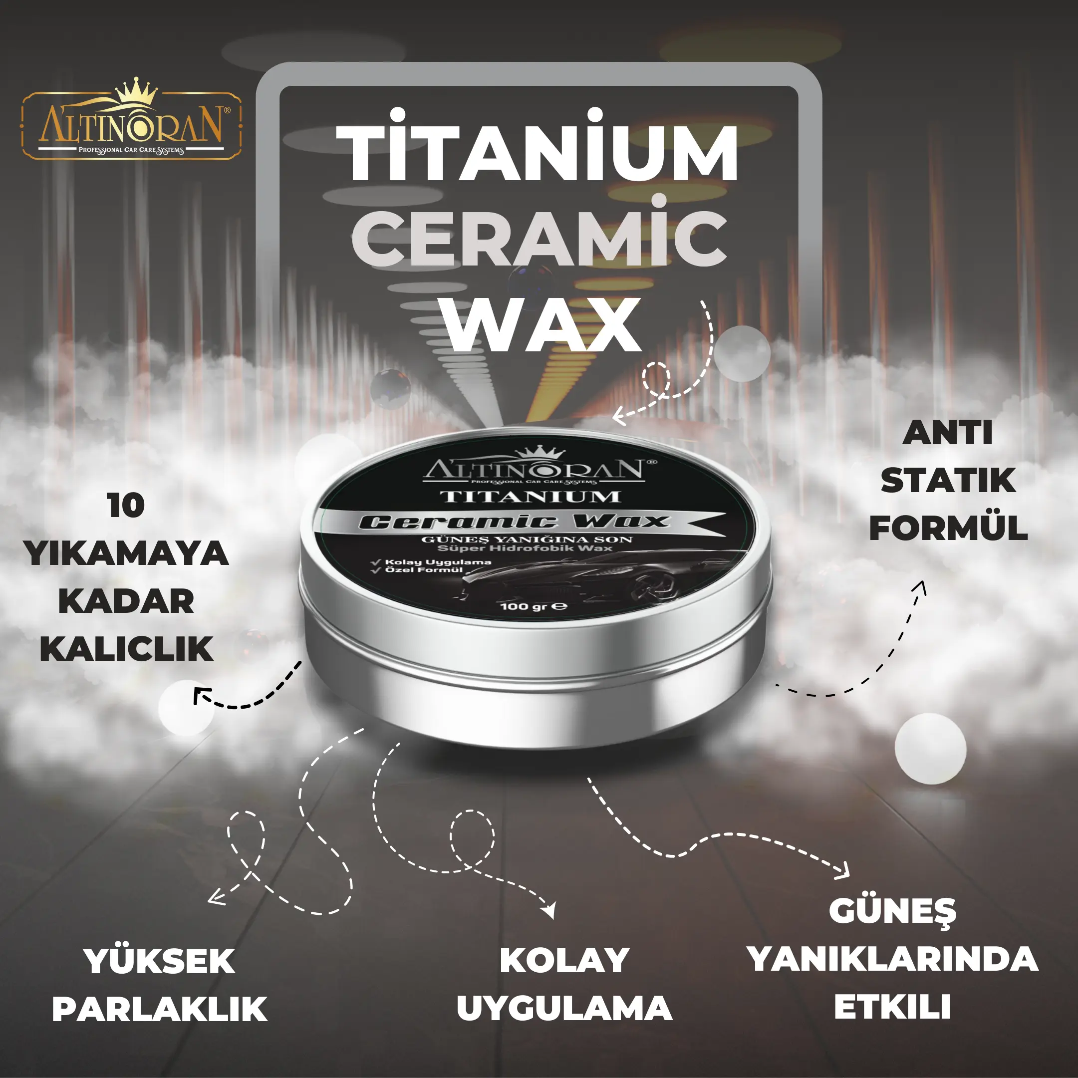 Altın Oran Titanium Ceramic Wax Krem Cila 100 Gr       