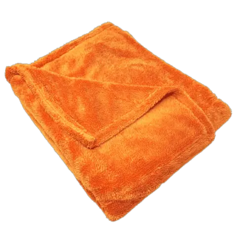 1200 GSM TURUNCU DOUBLE TWİST MİKROFİBER ÇİFT YÜZ OTO KURULAMA BEZİ 50X80 CM